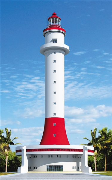 位于三沙市的华阳礁灯塔.