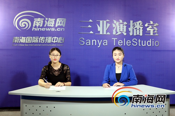 三亚市规划局市政规划科宋春丽(左)接受南海网视频专访,解读三亚双